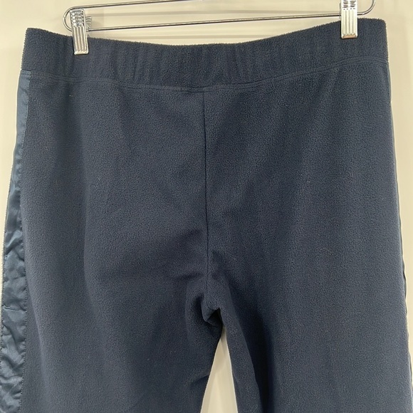 Nike Pants Womens Large Blue Fleece Track Front Zip Vintage‎ Y2K Satin Stripe - Picture 6 of 14